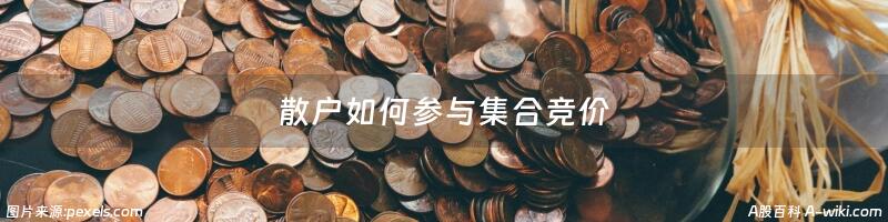 散户如何参与集合竞价