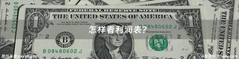 怎样看利润表？