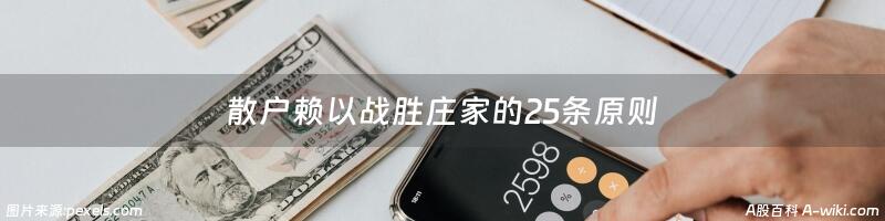 散户赖以战胜庄家的25条原则