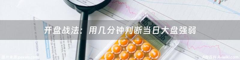 开盘战法：用几分钟判断当日大盘强弱